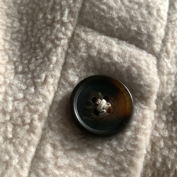 Madewell Brushed Sweatshirt Alabaster Medium Side-Button Accent Relaxed Cozy - Picture 17 of 17